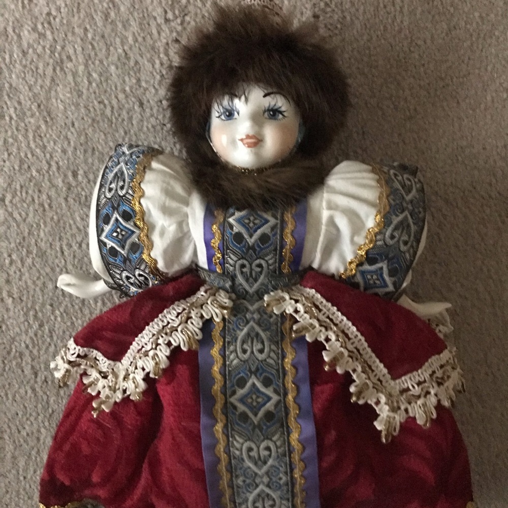 Vintage Russian Porcelain Doll